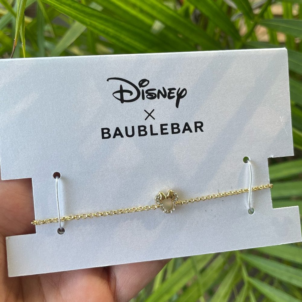 NEW Disney x Baublebar Minnie Mouse Slide Bracelet